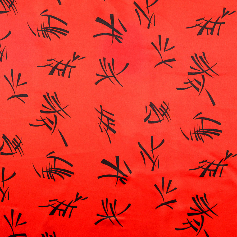 Cetim Carnaval Chinês Vermelho - Ribes y Casals