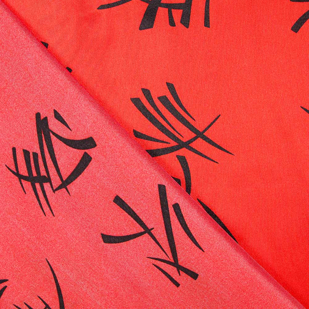 Cetim Carnaval Chinês Vermelho - Ribes y Casals