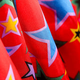 Cetim Carnaval Estrelas Vermelho - Ribes y Casals