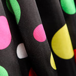 Cetim Carnaval Bolinhas Cor Preto - Ribes y Casals