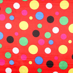 Cetim Carnaval Bolinhas Cor Vermelho - Ribes y Casals