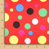 Cetim Carnaval Bolinhas Cor Vermelho - Ribes y Casals