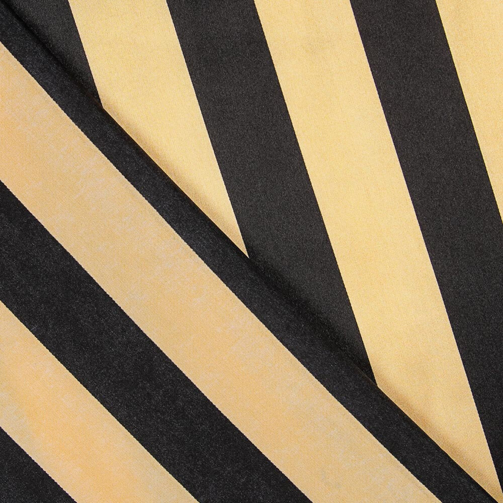 Cetim Carnaval Riscas Dourado - Ribes y Casals