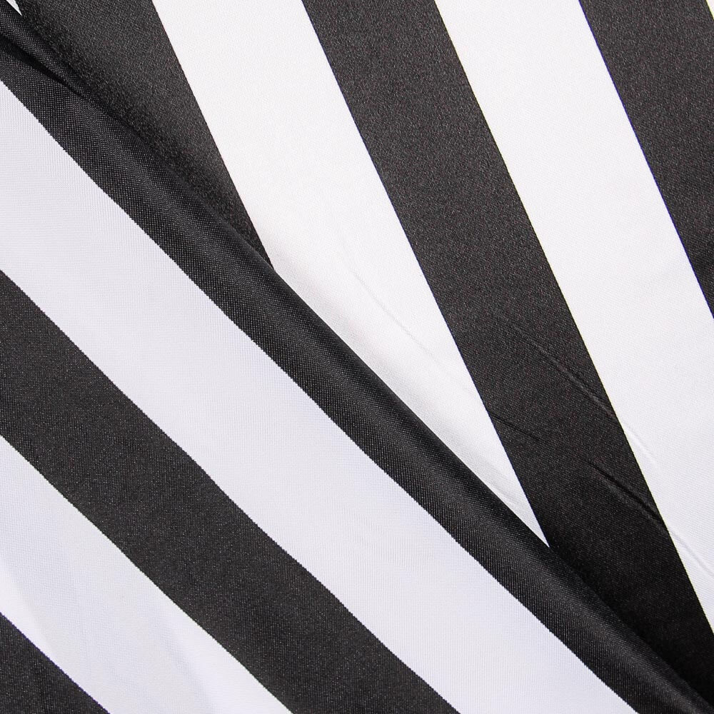 Cetim Carnaval Riscas Preto - Ribes y Casals