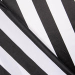 Retal Raso Carnaval Rayas Negro 150x140 cm - Ribes y Casals