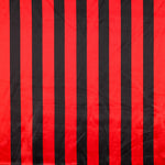 Cetim Carnaval Riscas Vermelho Preto - Ribes y Casals