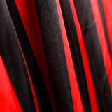 Cetim Carnaval Riscas Vermelho Preto - Ribes y Casals