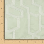 Satinado Poliéster Bordado Verde Claro - Ribes y Casals