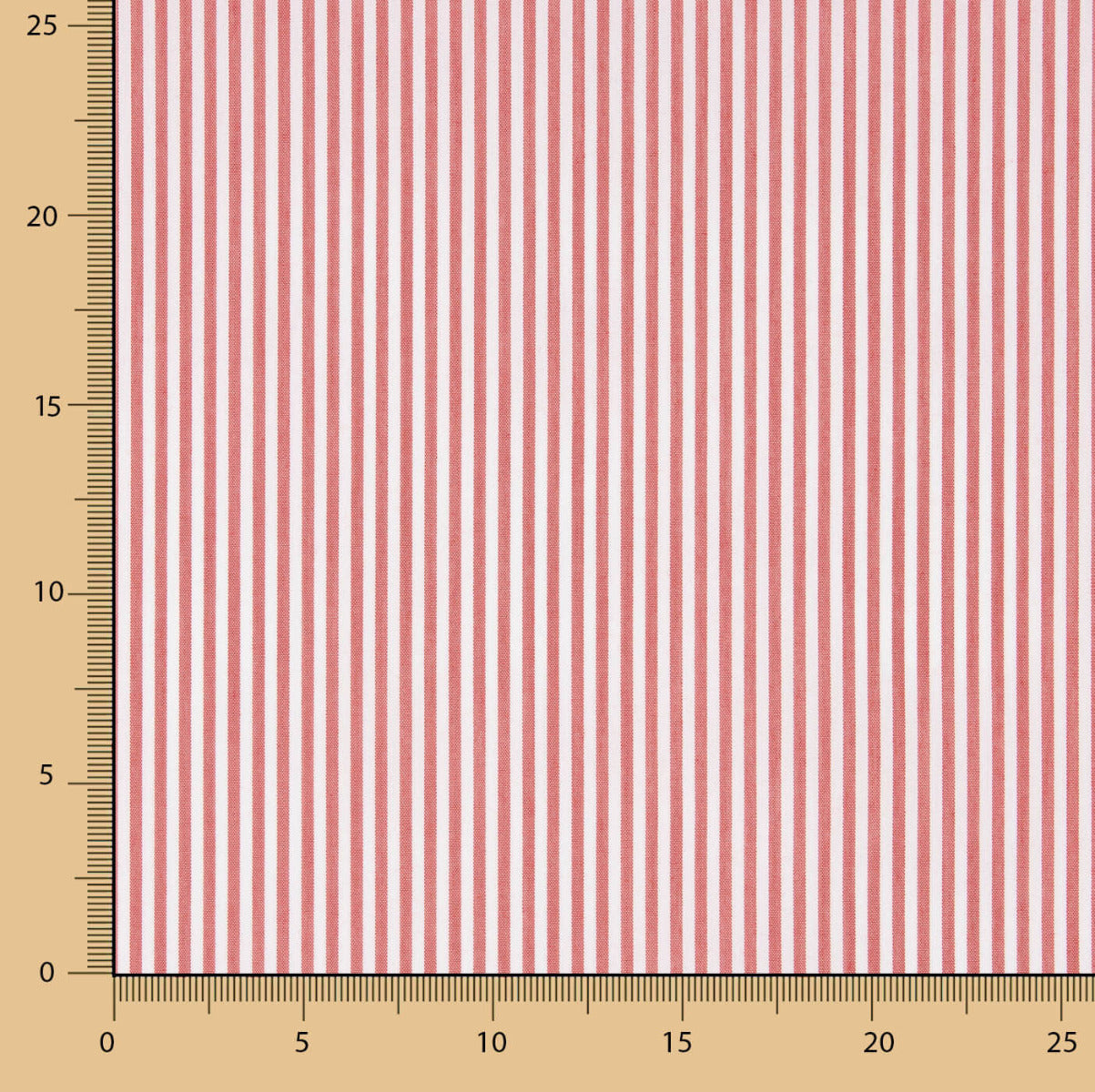 Listras Vichy Vermelho Médio - Ribes y Casals