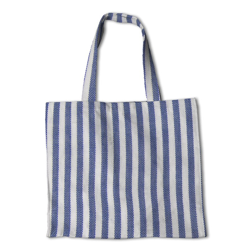 Tecido Listrado Vichy Azul 6mm - Ribes y Casals