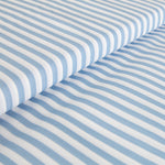 Tecido Listrado Vichy Azul Celeste 6mm - Ribes y Casals