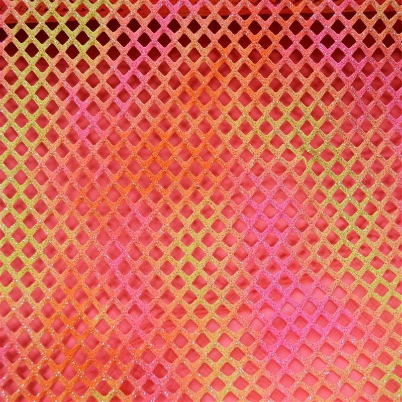 Lamé Vermelho Salmão Amarelo - Ribes y Casals