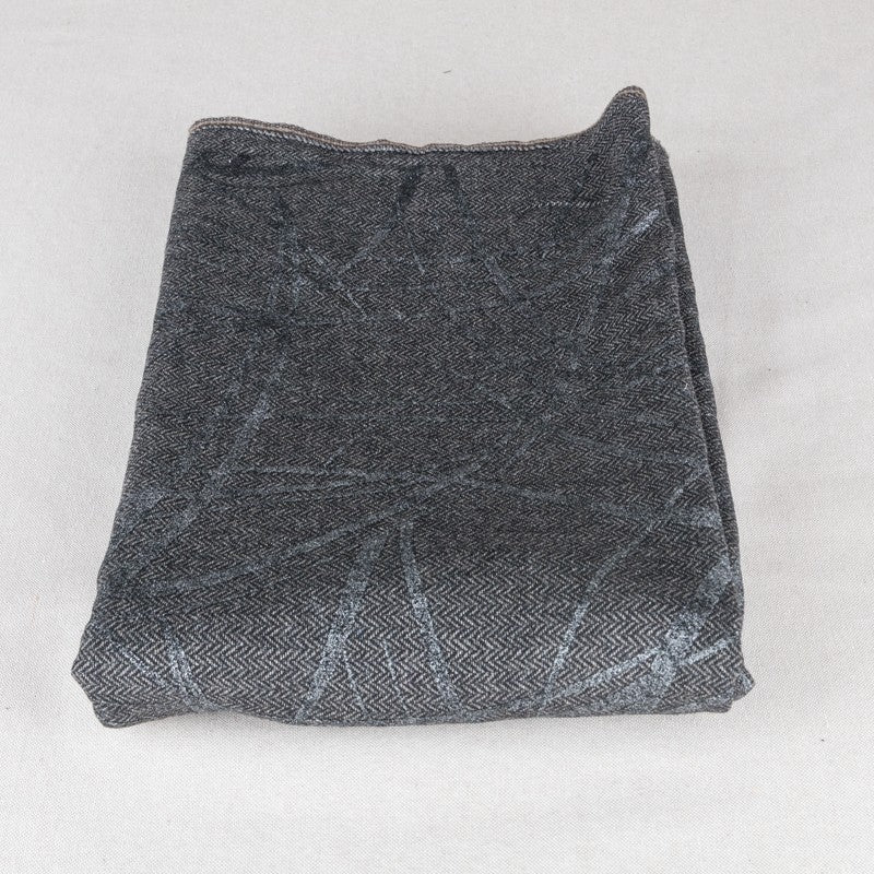 Folha de Lã Espinha de Peixe Retal Cinza 150x150cm - Ribes y Casals