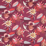 Lona Panamá Hibiscos Violeta - Ribes y Casals