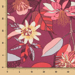 Lona Panamá Hibiscos Violeta - Ribes y Casals