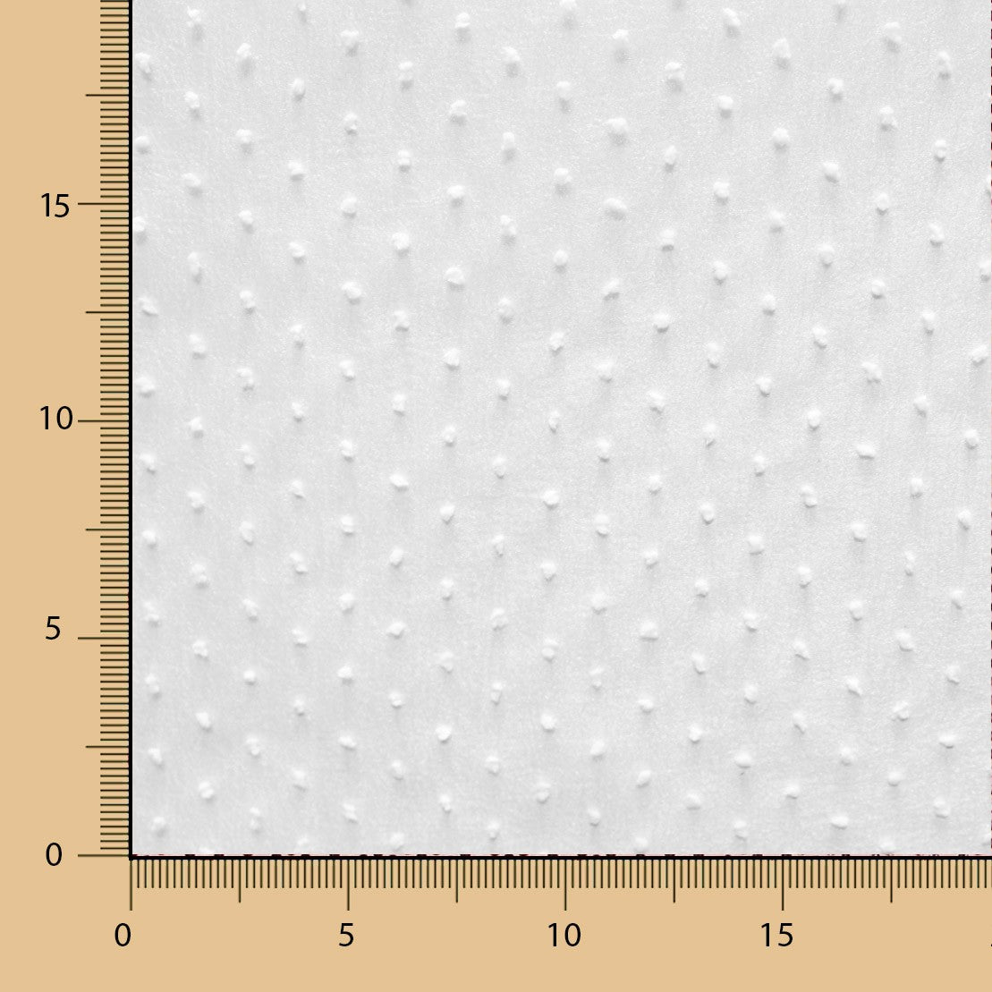Tecido de Organza Plumeti Branco - Ribes y Casals