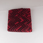 Retal Poncho Zig Zag Vermelho 150x150cm - Ribes y Casals
