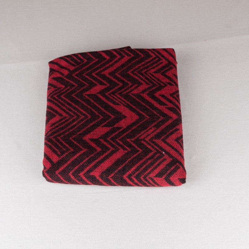 Retal Poncho Zig Zag Vermelho 150x150cm - Ribes y Casals