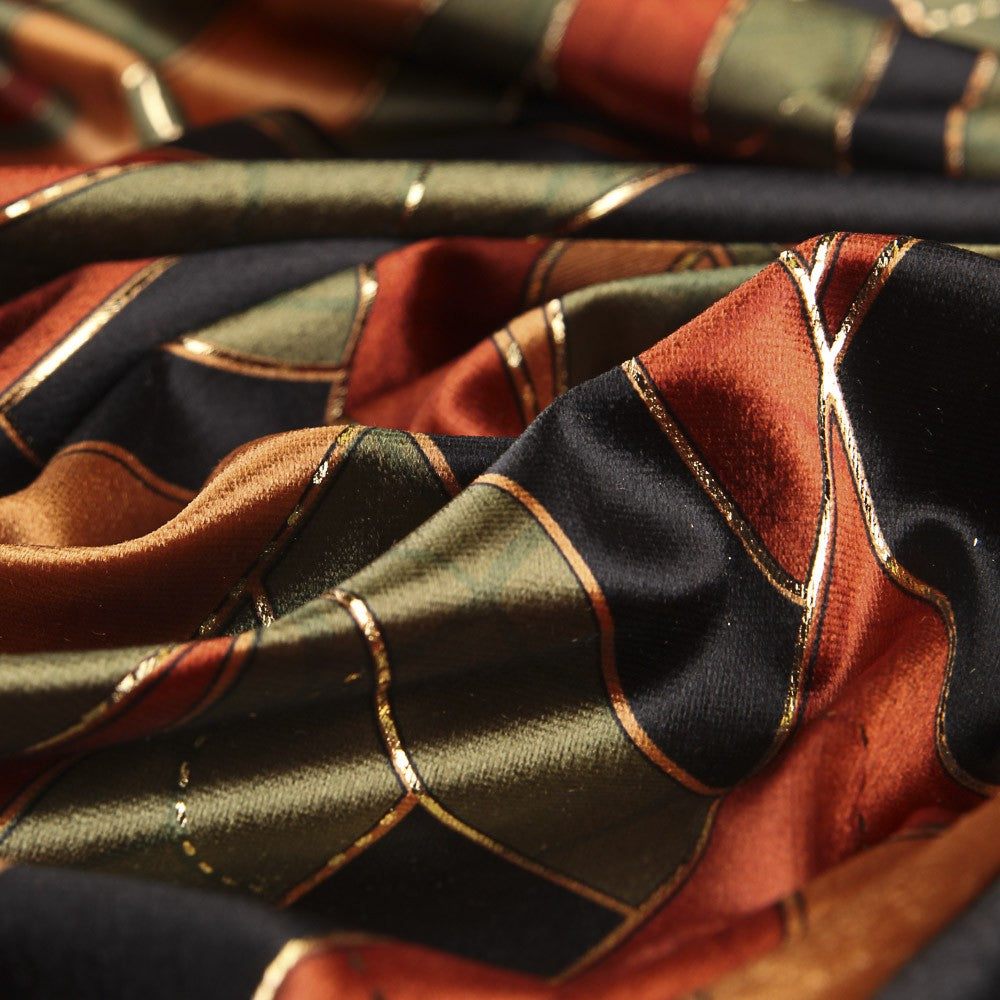 Veludo Lurex Veneza Tijolo - Ribes y Casals