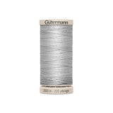 Linha para acolchoar e patchwork Gütermann 200 m cinza claro 618 - Ribes y Casals
