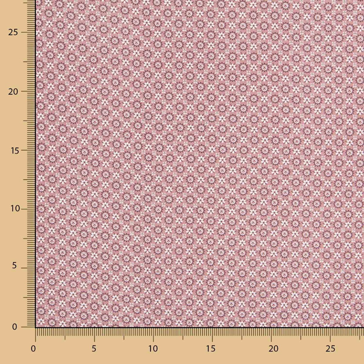 Viyela Estampada Geo Rosa - Ribes y Casals