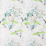 Viscose Faixas Florais Preta - Ribes y Casals