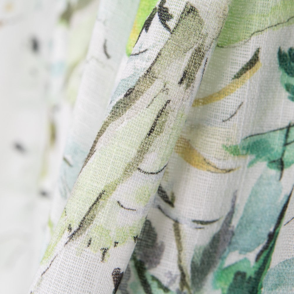 Viscose Faixas Florais Preta - Ribes y Casals