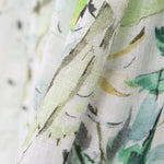 Viscose Faixas Florais Preta - Ribes y Casals