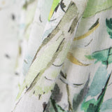 Viscose Faixas Florais Preta - Ribes y Casals