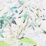 Viscose Faixas Florais Preta - Ribes y Casals