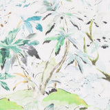 Viscose Faixas Florais Preta - Ribes y Casals