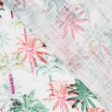 Viscose Faixas Florais Preta - Ribes y Casals