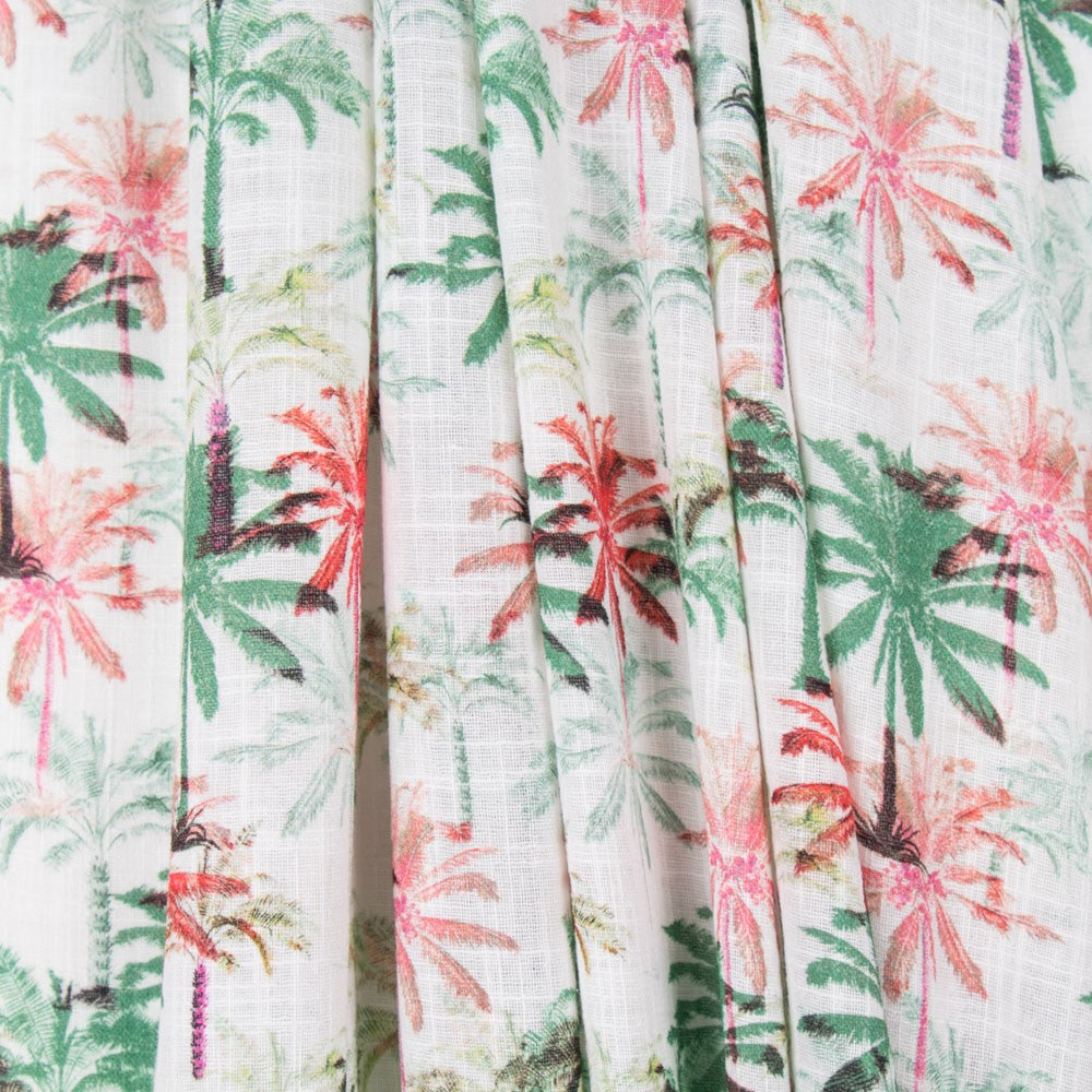 Viscose Faixas Florais Preta - Ribes y Casals