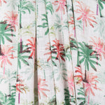 Viscose Faixas Florais Preta - Ribes y Casals