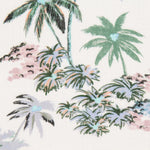 Viscose Faixas Florais Preta - Ribes y Casals