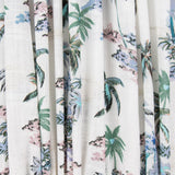 Viscose Faixas Florais Preta - Ribes y Casals