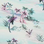 Viscose Faixas Florais Preta - Ribes y Casals