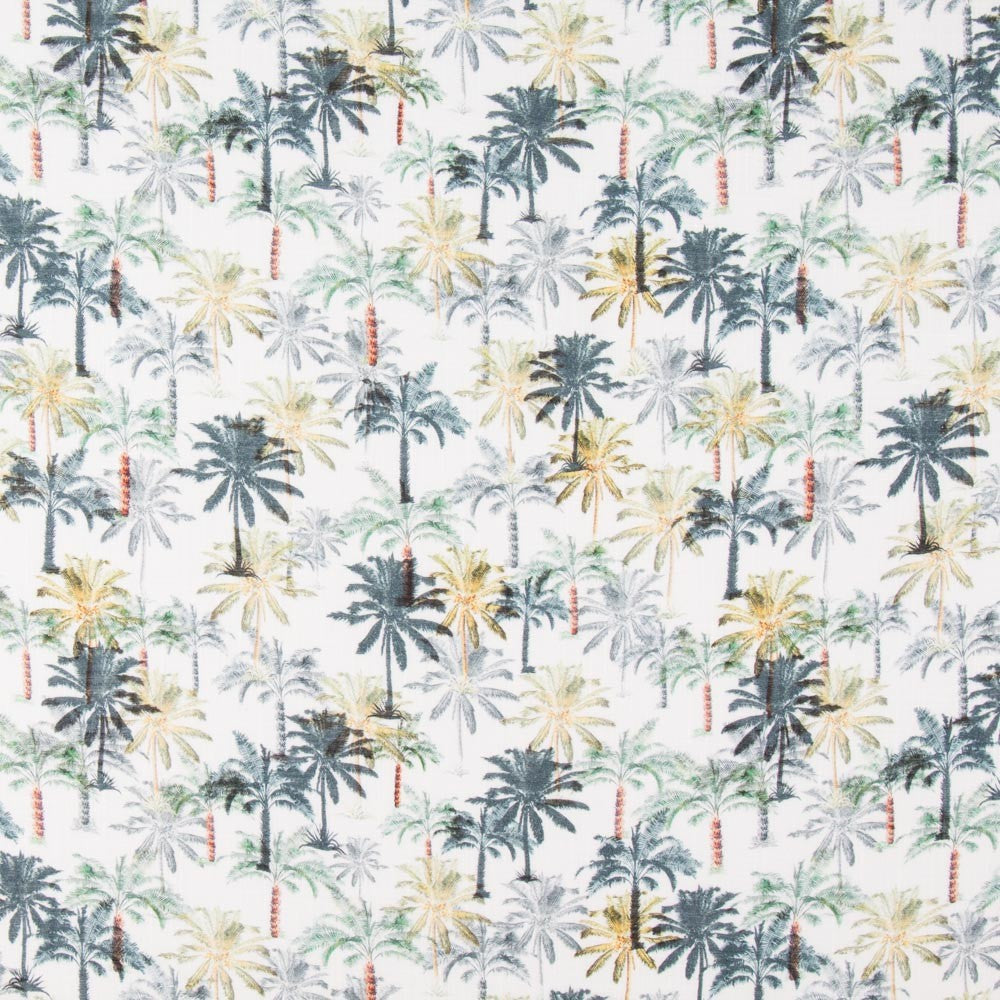 Viscose Faixas Florais Preta - Ribes y Casals