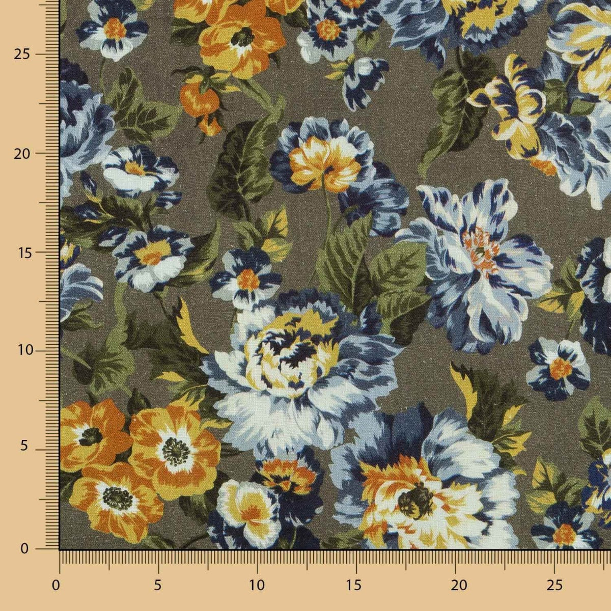 Rústico Viscose Floral Verdes - Ribes y Casals