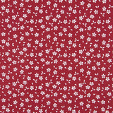 Lençol Estampado Flor Fundo Grená - Ribes y Casals