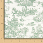 Lençol Toile de Jouy Verde - Ribes y Casals