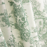 Lençol Toile de Jouy Verde - Ribes y Casals