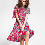 Sarja Elástica Paisley Rosa - Ribes y Casals