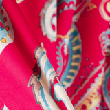 Sarja Elástica Paisley Rosa - Ribes y Casals