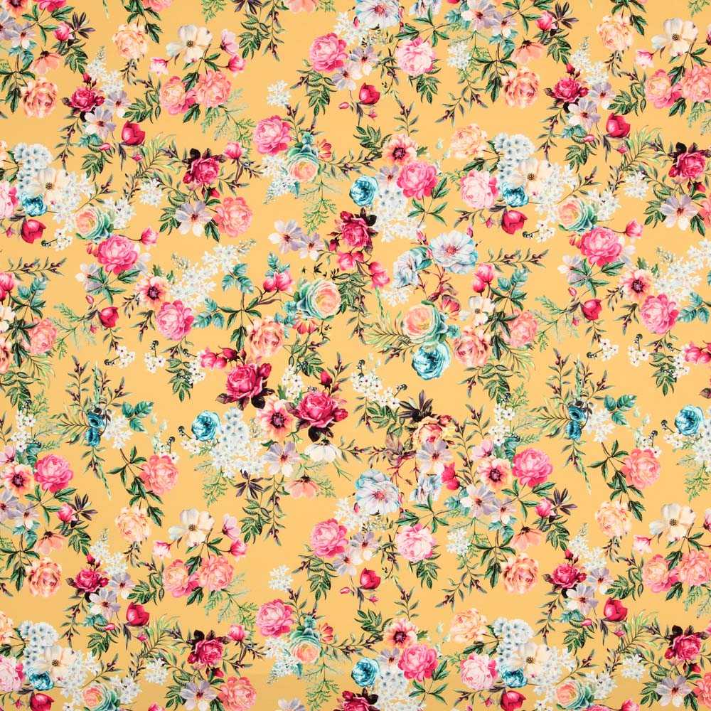 Sarja Elástica Cravos Amarelo - Ribes y Casals