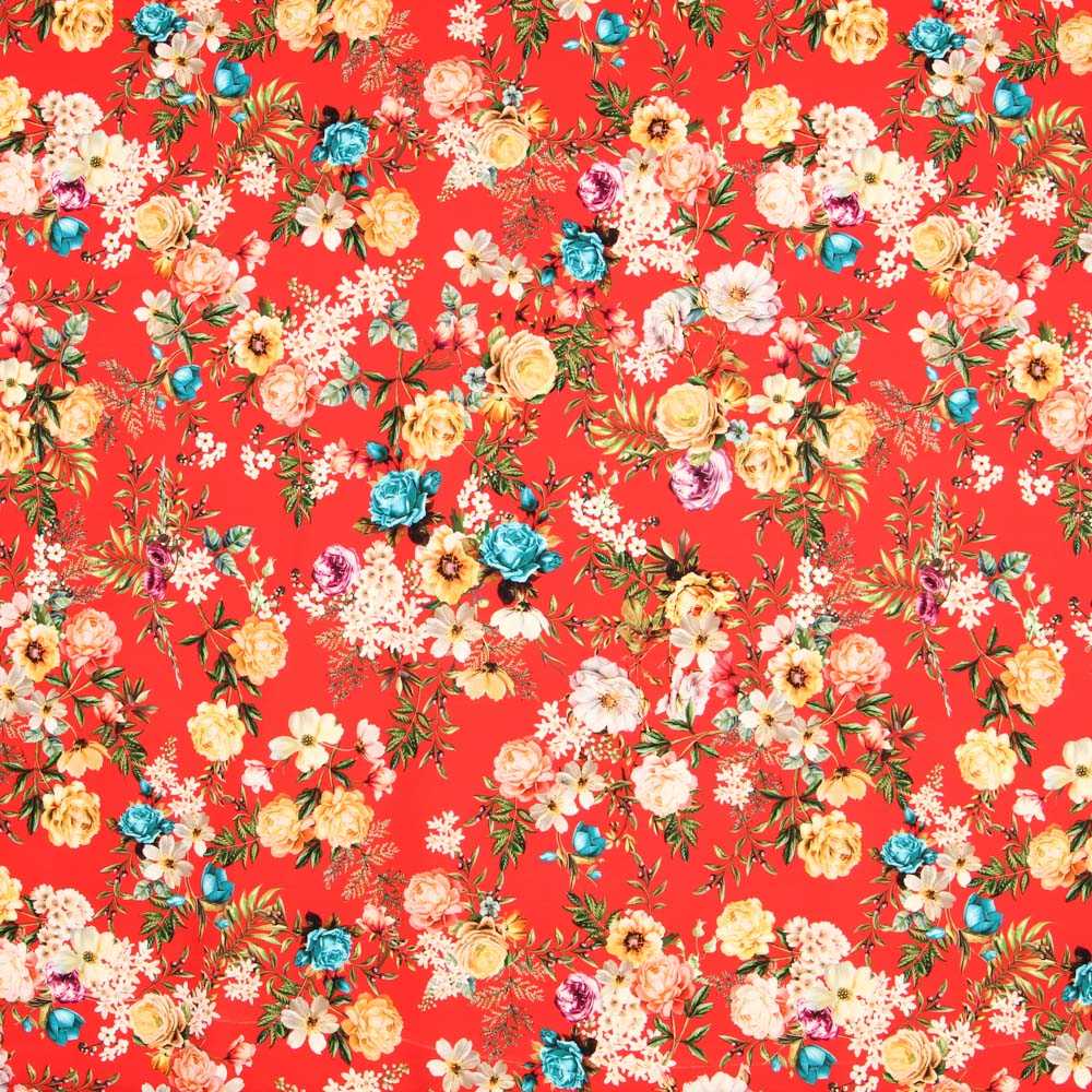 Sarja Elástica Cravos Vermelho - Ribes y Casals