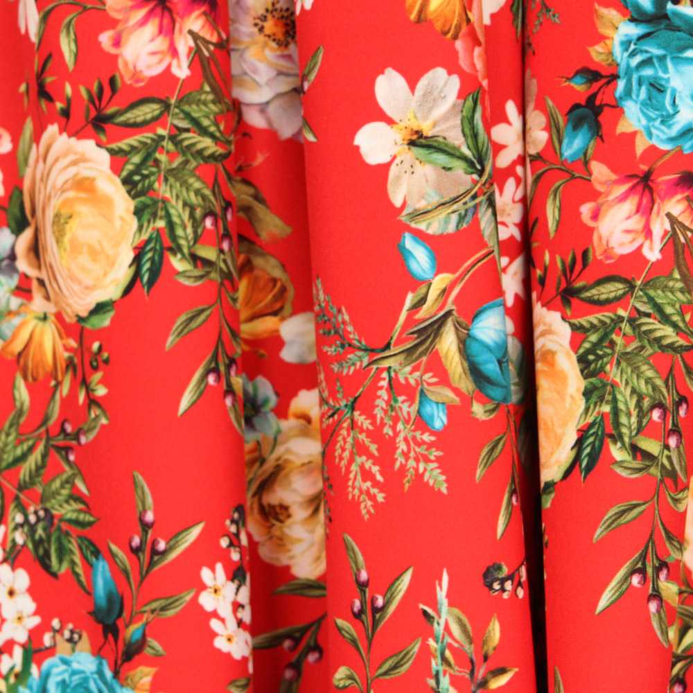 Sarja Elástica Cravos Vermelho - Ribes y Casals