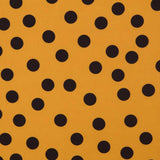 Tecido de Sarja Elástica Círculos Amarelo - Ribes y Casals