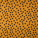 Tecido de Sarja Elástica Círculos Amarelo - Ribes y Casals