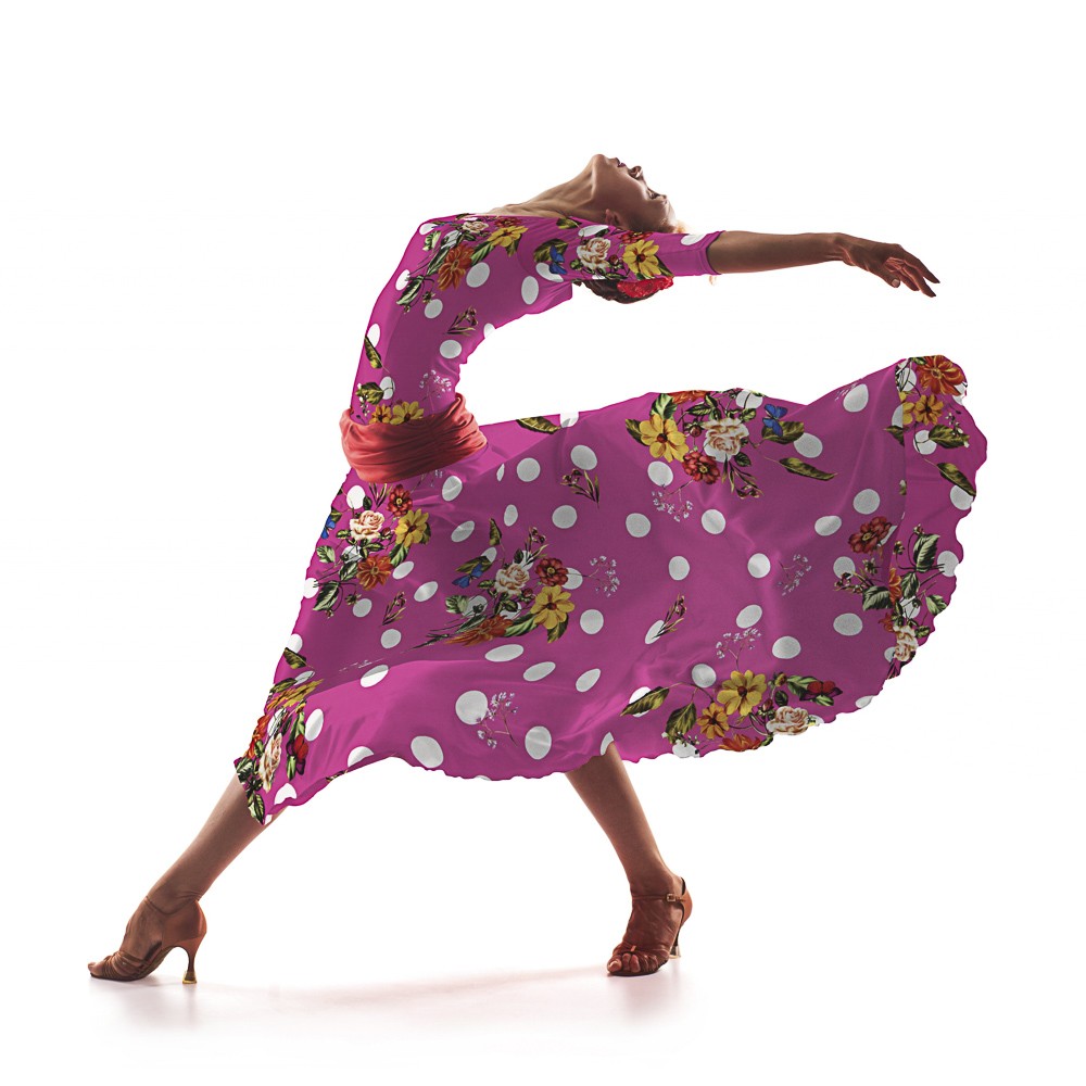 Sarja Elástica Flamenca Rosa - Ribes y Casals